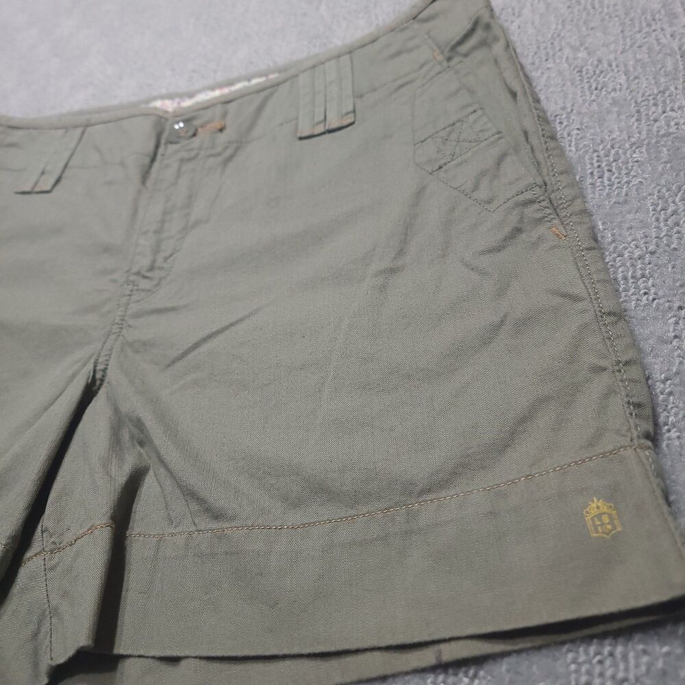 Levis "Crafted With Pride" Shorts Womens 10 Mid Rise Chino Green Cotton - Picture 11 of 16